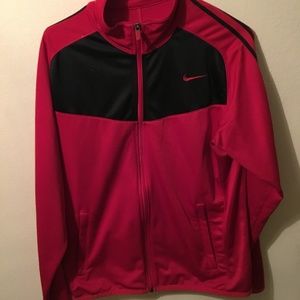 Nike Jacket Red and Black zipper